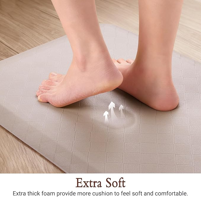 HappyTrends Kitchen Runner Rugs Anti-Fatigue mats, 17.3"x 28", Non Slip - Image 3