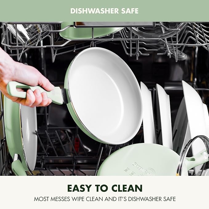 GreenPan Dover 12” Frying Pan Skillet, Non-Toxic PFAS-Free Ceramic Nonstick - Image 6