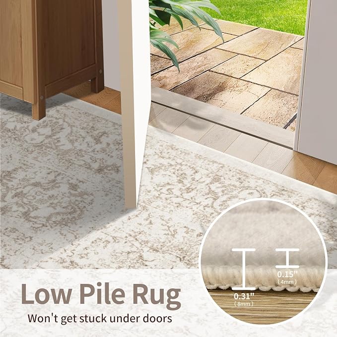 Rugxara 2x6 Hallway Runner Rug, Non Slip Boho Runner Rugs - Image 6