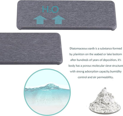 NiuYichee 2 Pcs Water Absorbing Stone Trays, Kitchen/Bathroom Sink Soap Dish - Image 5