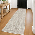 KILOCOCO Hallway Runner 2x8 Rug Runner Printed Vintage Floral Washable Kitchen by Kilococo