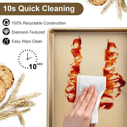 Baking Sheet Pan Set of 3 | Nonstick Cookie Sheets - Image 5