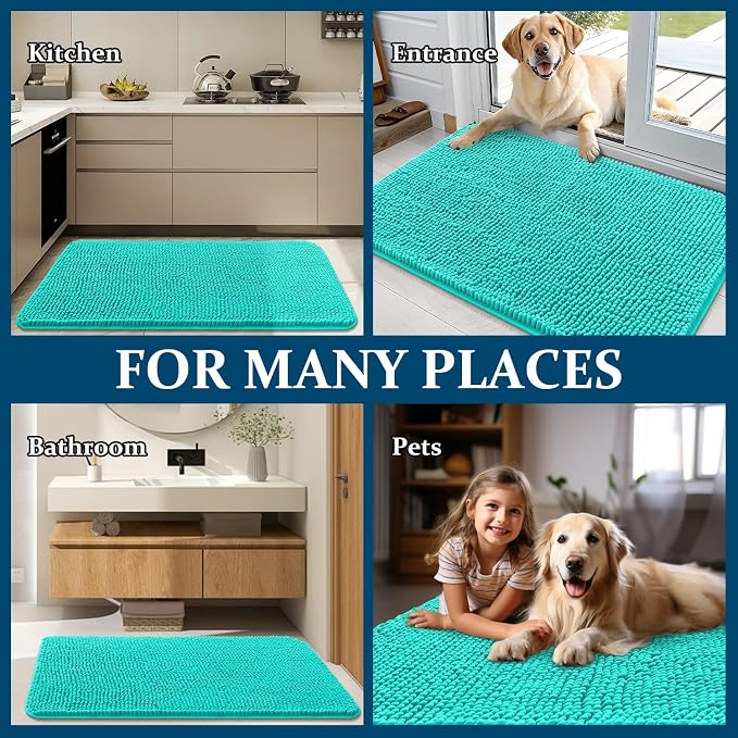OLANLY Dog Door Mat for Muddy Paws 70x24, Absorbs Moisture and Dirt, Absorbent - Image 8