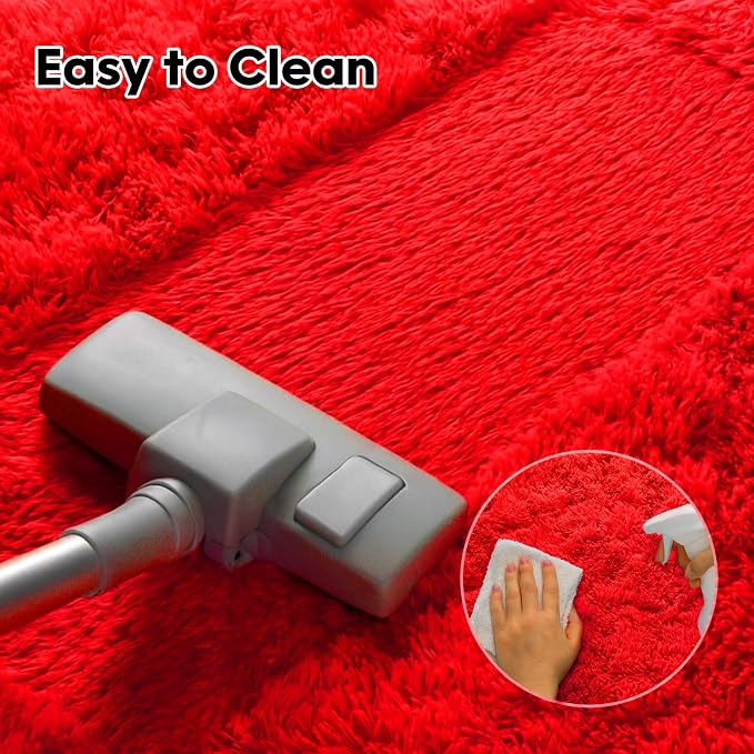 6x9 Rugs for Living Room, Rugs for Bedroom, Plush Fluffy Carpet, Non-Slip - Image 8