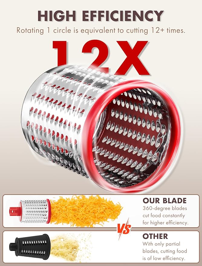 GDL Rotary Cheese Grater Hand Crank - Image 4
