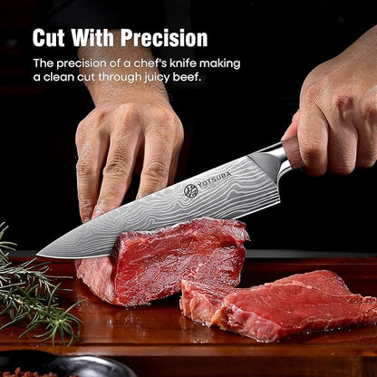 YOTSUBA 3 PCS Japanese Kitchen Knife Set, Razor Sharp High Carbon Stainless - Image 2