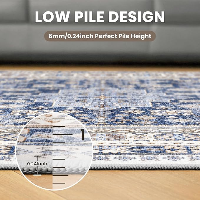 zesthome Washable Round Rug - 5ft Ultra-Thin Circle Area Rugs - Image 7
