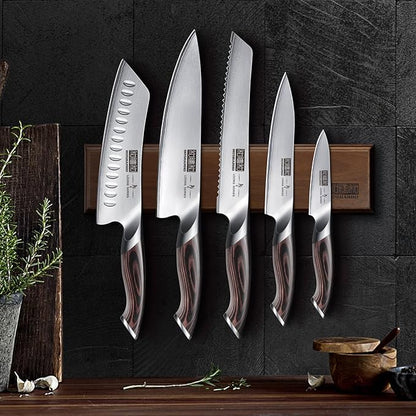 HOSHANHO Knife Set with Magnetic Knife Holder, 6 Pieces Japanese High Carbon - Image 7