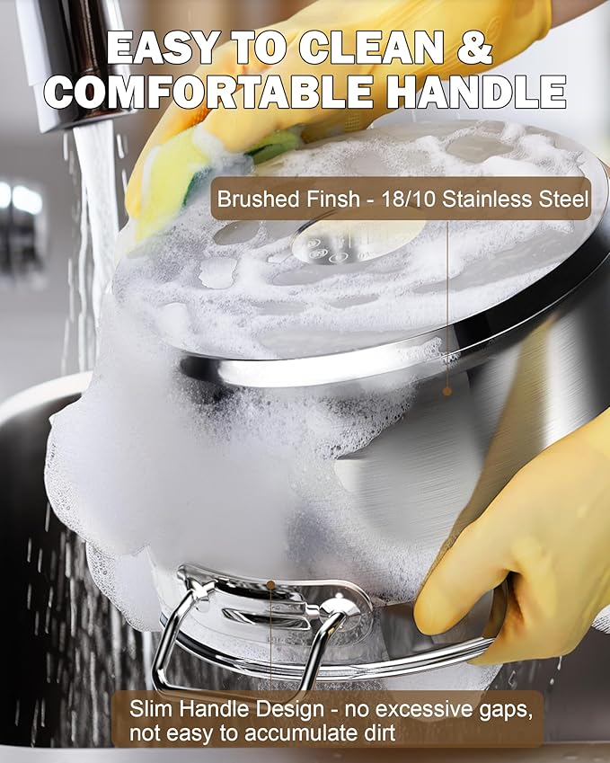 Cooks Standard Stockpots Stainless Steel, 20 Quart Professional Grade Stock Pot - Image 6