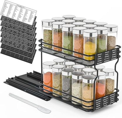 SpaceAid Pull Out Spice Rack Organizer by SpaceAid