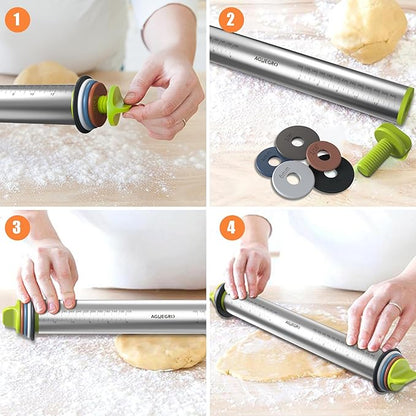 Stainless Steel Rolling Pin - Image 3