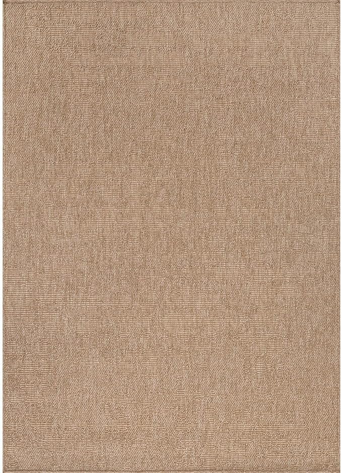 CAMILSON Easy Jute Rug 8x10, Indoor Outdoor Natural Color Fiber Area Rugs - Image 2