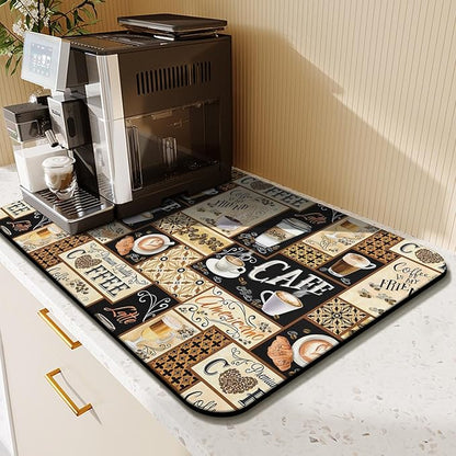 Fun Coffee Mat 23inx15in, Coffee Bar Mat - Image 3