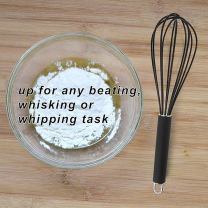 GorGin high temperature and easy to clean silicone whisk, 10 inch, grip good - Image 5