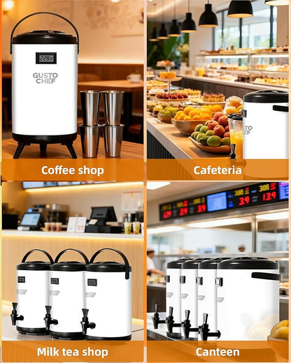 Insulated Beverage Dispenser 3 Gallon, Hot&Cold Drink Dispenser - Image 8