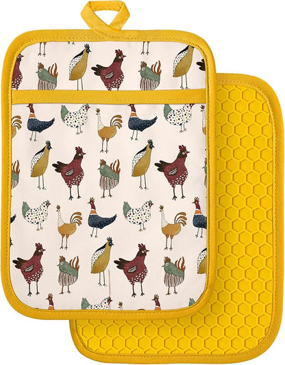 Slohif Silcone Chicken Pot Holders by Slohif