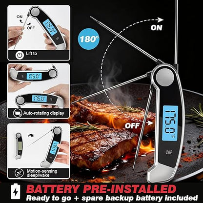Meat Thermometer Digital Waterproof Instant Read Thermometer - Image 3