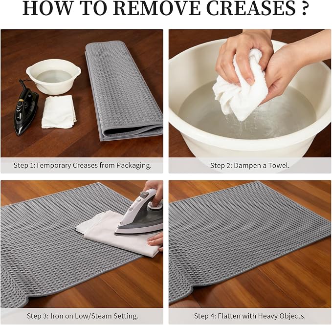 YIHOUSE Indoor Door Mat 20" x 32", Non-Slip Washable Entryway Mat, Dirt Trapper - Image 8