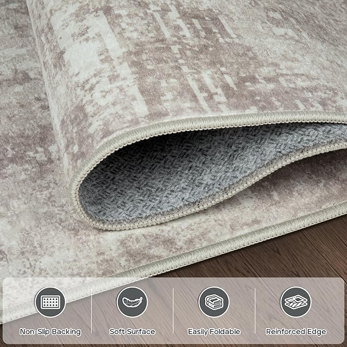 5x7 Area Rugs for Living Room Rug Washable: Modern Rug for Dining Room Bedroom - Image 4