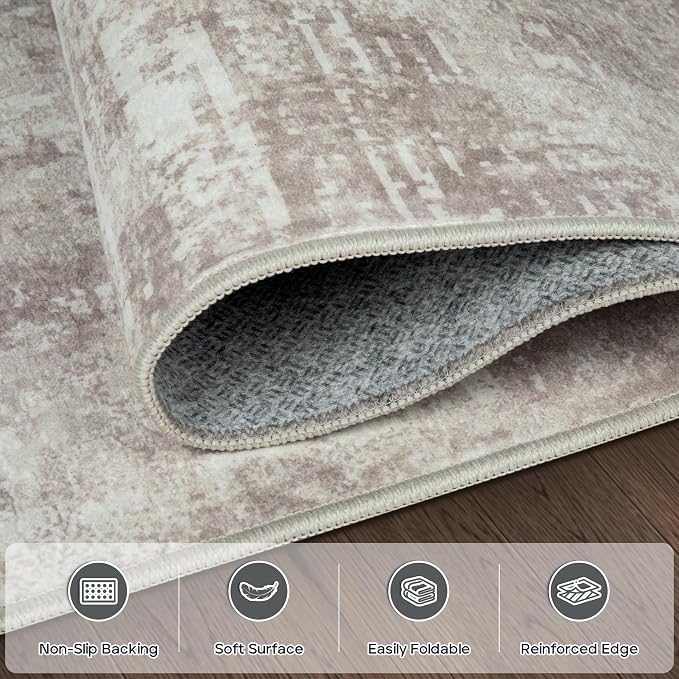 8x10 Area Rugs for Living Room Rug Washable: Modern Large Rug for Dining Room - Image 4
