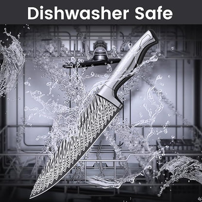 Knife Set, Astercook 15 Pieces Kitchen Knife Set - Image 8