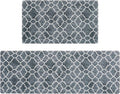 FRESHMINT Kitchen Mat Set of 2, Anti-Fatigue Cushioned Kitchen Mats by FRESHMINT