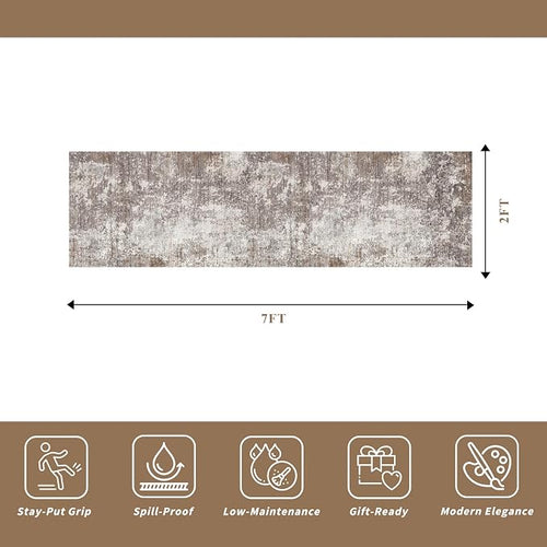 2x7 Washable Kitchen Runner Rug – Non-Slip Soft Carpet - Image 2