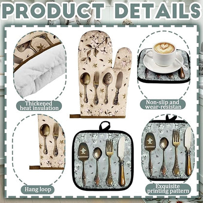 Fourluoo 10 Pcs Farmhouse Kitchen Decor and Accessories Set 4 Kitchen Towels 2 - Image 5