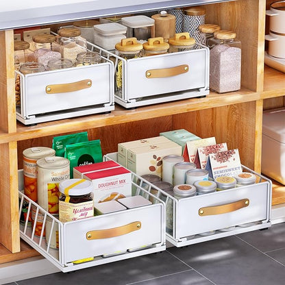 Pull out Cabinet Organizer, Heavy Duty Slide out Pantry Shelves Drawer Storage by Kitstorack
