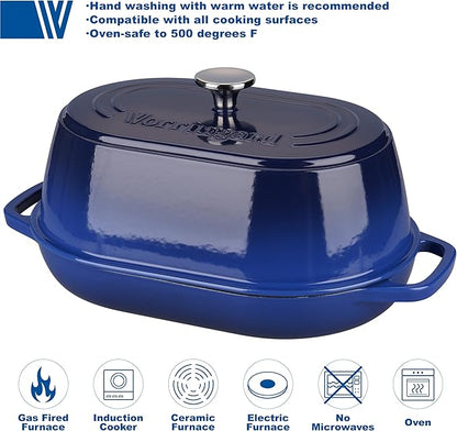 VORRINGARD Enameled Cast Iron Dutch Oven Pot - Image 3