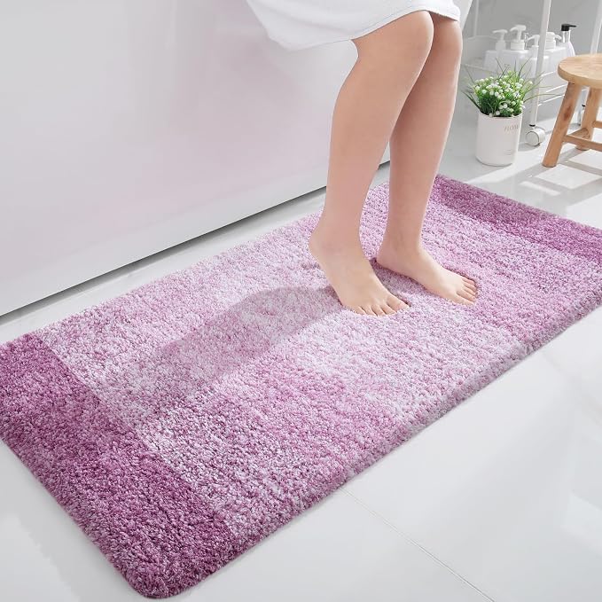 OLANLY Large Bathroom Rugs Mat 45x27, Extra Soft Absorbent Microfiber Bath Rugs by OLANLY