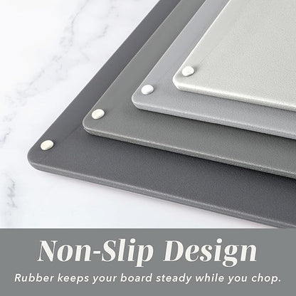 COOK WITH COLOR Non-Slip Cutting Board Set – Kitchen Essentials with Easy Grip - Image 3