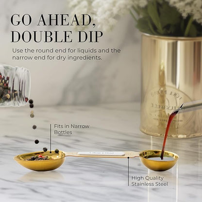 White and Gold Measuring Spoons - Image 5