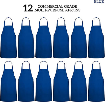 GREEN LIFESTYLE 12 Pack Professional Chef Apron – Grilling Aprons - Image 3