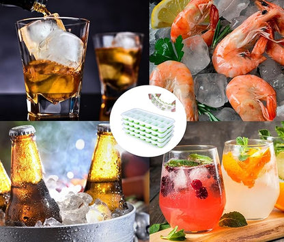 Silicone Ice Cube Tray, Jrisbo 4 Pack Easy-Release & Flexible 14-Ice Cube Trays - Image 7