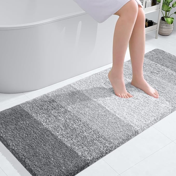 OLANLY Large Bathroom Rugs Mat 40x24, Extra Soft Absorbent Microfiber Bath Rugs by OLANLY