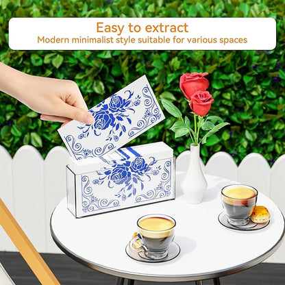 Cq acrylic Guest Towel Holder for Bathroom, 9 Inch Vertical Clear Napkin Holder - Image 5