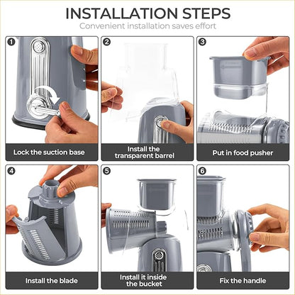 SUSTEAS Rotary Cheese Grater - Image 4