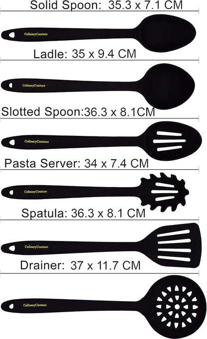 Culinary Couture Aqua Sky Silicone Cooking Utensils Set - Image 8