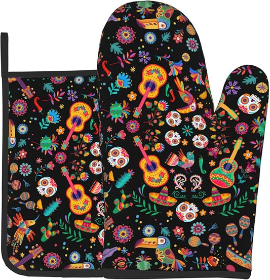 Mexican Oven Mitt Potholders Sets by DZGlobal