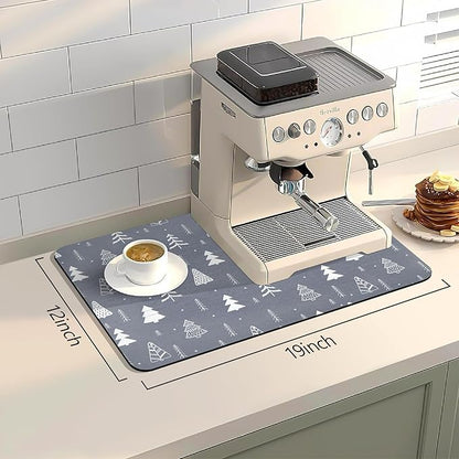 Bloss Coffee Mat, Christmas 12"x19" Bar Mat - Image 2