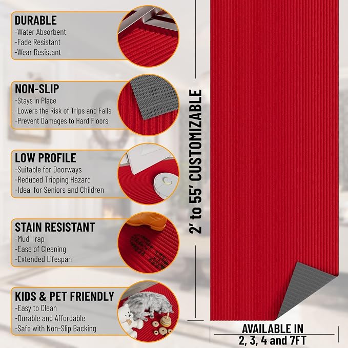 Ottomanson 6'6" x 43' Hallway Runner - Image 3