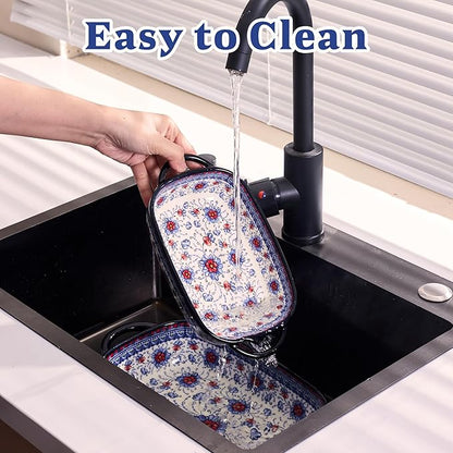 Ceramic Casserole Dishes for Oven, Hand-painted Polish Pottery Baking Dish Set - Image 9