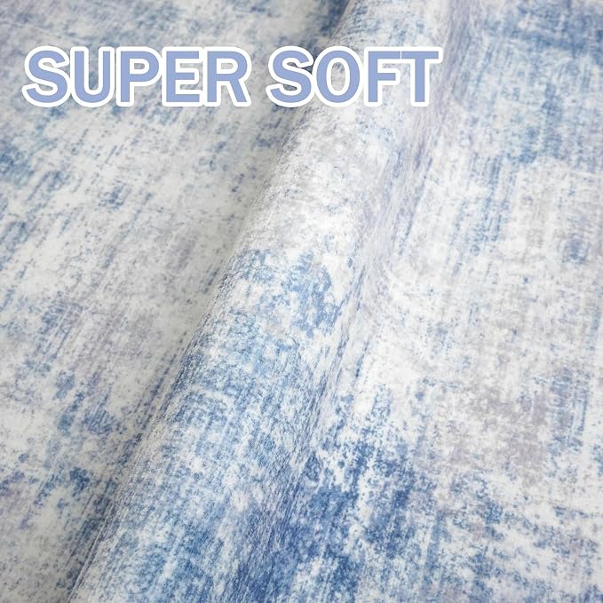 IOHOUZE Abstract Runner Rug 3x6 Ft Washable Runners - Image 6