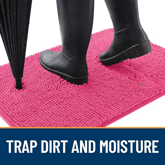 OLANLY Dog Door Mat for Muddy Paws 30x20, Absorbs Moisture and Dirt, Absorbent - Image 2
