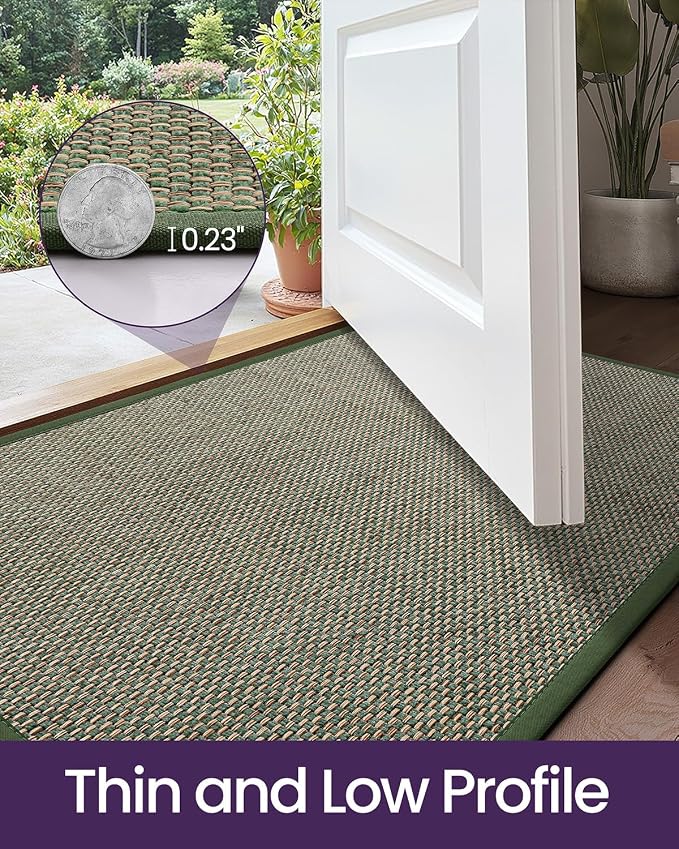DEXI Ultra Thin Entryway Indoor Door Mat 24x36, Non Slip Rubber Backing Inside - Image 4