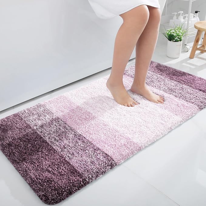 OLANLY Large Bathroom Rugs Mat 40x24, Extra Soft Absorbent Microfiber Bath Rugs by OLANLY