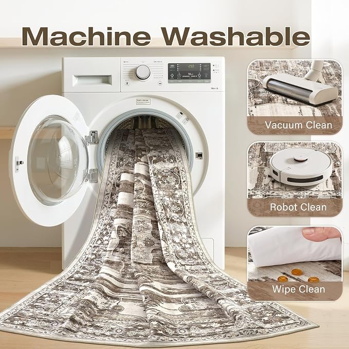 Washable 6x9 Area Rug for Living Room - Image 2