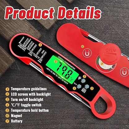 Meat Thermometer Digital, Instant Read Meat Thermometer - Image 4