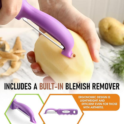 Spring Chef Premium Swivel Vegetable Peeler, Comfortable Handle and Ultra Sharp - Image 5